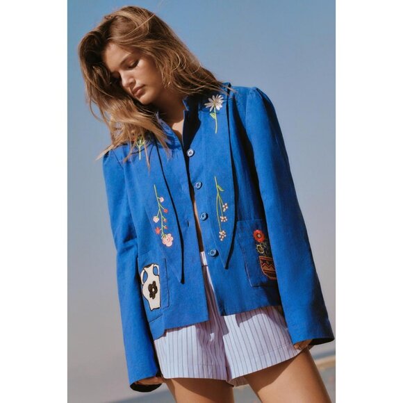 ZARA EMBROIDERED JACKET - Picture 1 of 6